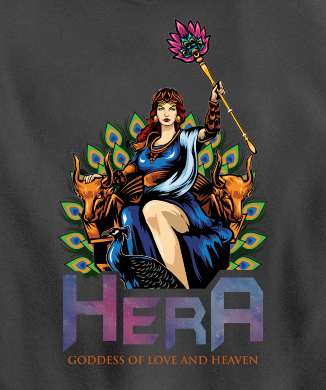 Hera Ancient Greek Mythology Gift Gods and Monsters Pullover Hoodie