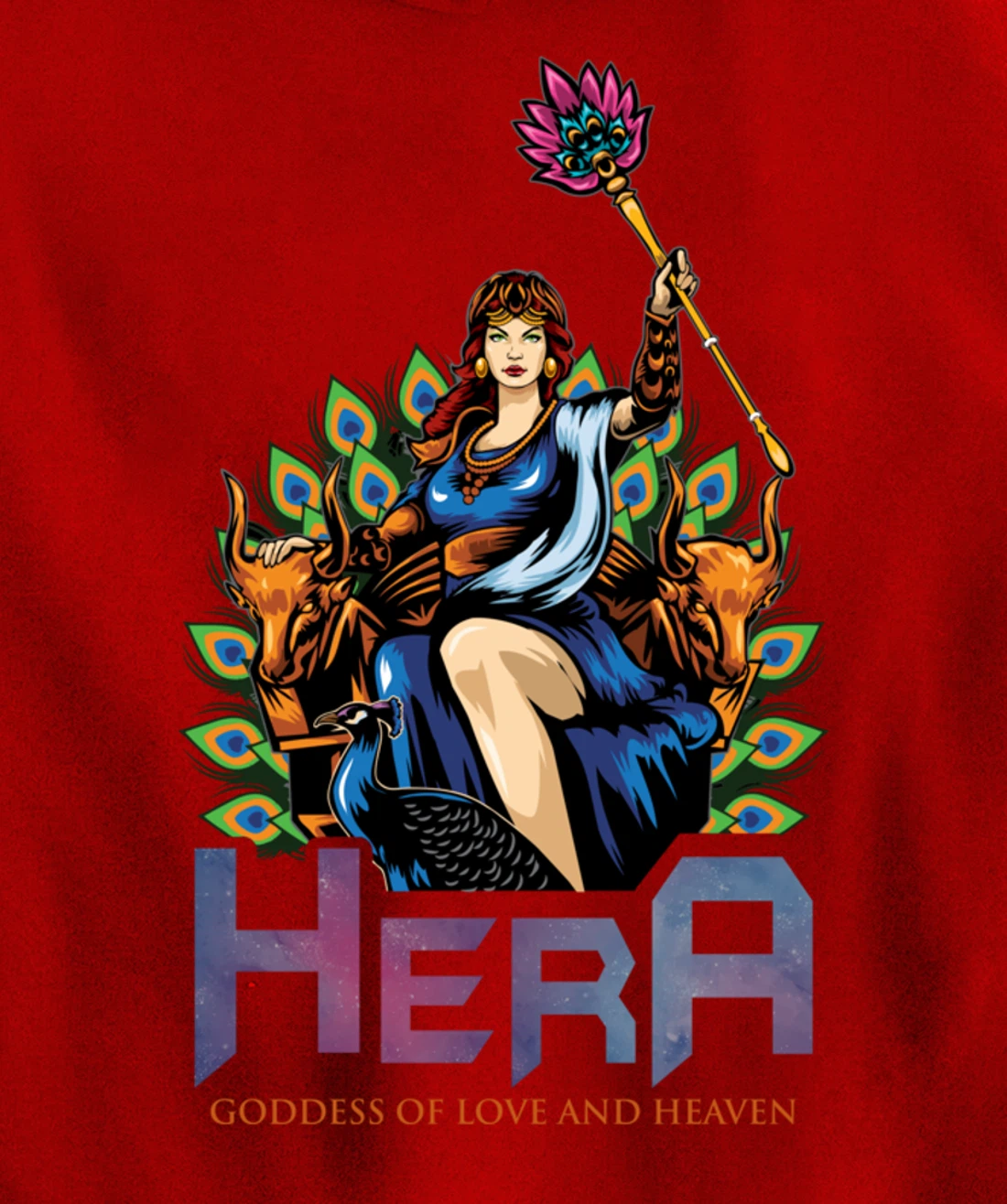 Hera Ancient Greek Mythology Gift Gods and Monsters Pullover Hoodie
