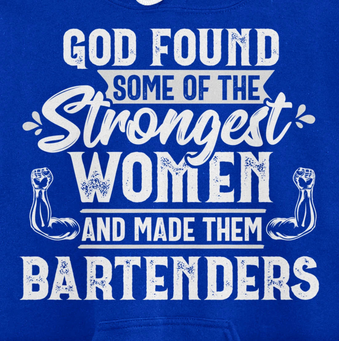 God Strongest Women Bartender Bartending Mixologist Gift Pullover Hoodie