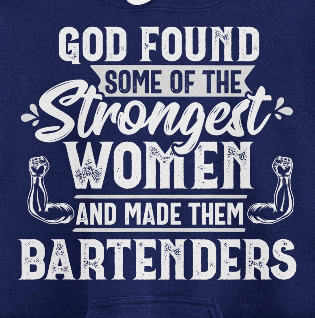 God Strongest Women Bartender Bartending Mixologist Gift Pullover Hoodie