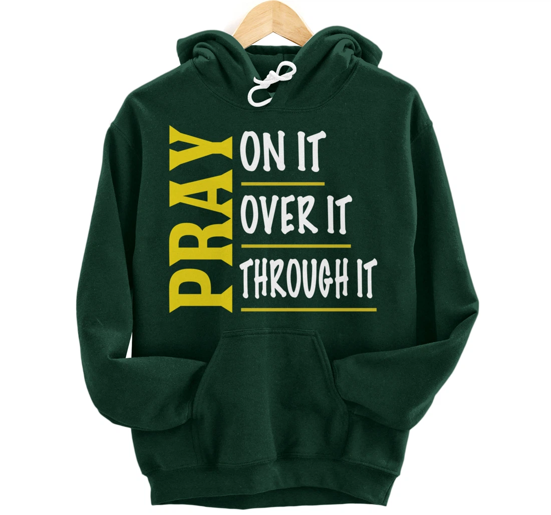 Christian Gifts Women Men Pray To Make America Godly Again Pullover Hoodie