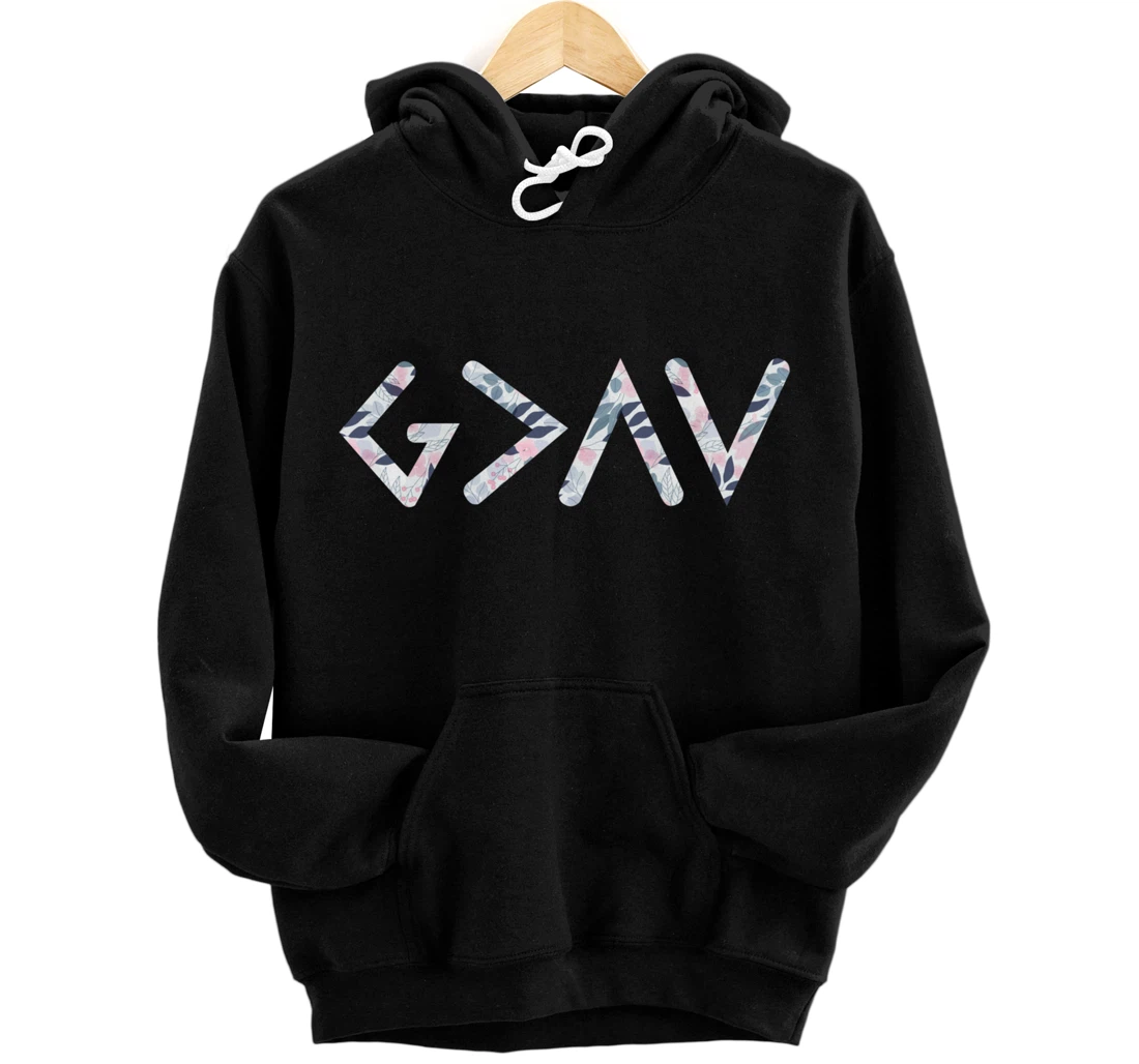 God Is Greater Than The Highs And Lows Tattoo Artist Pullover Hoodie