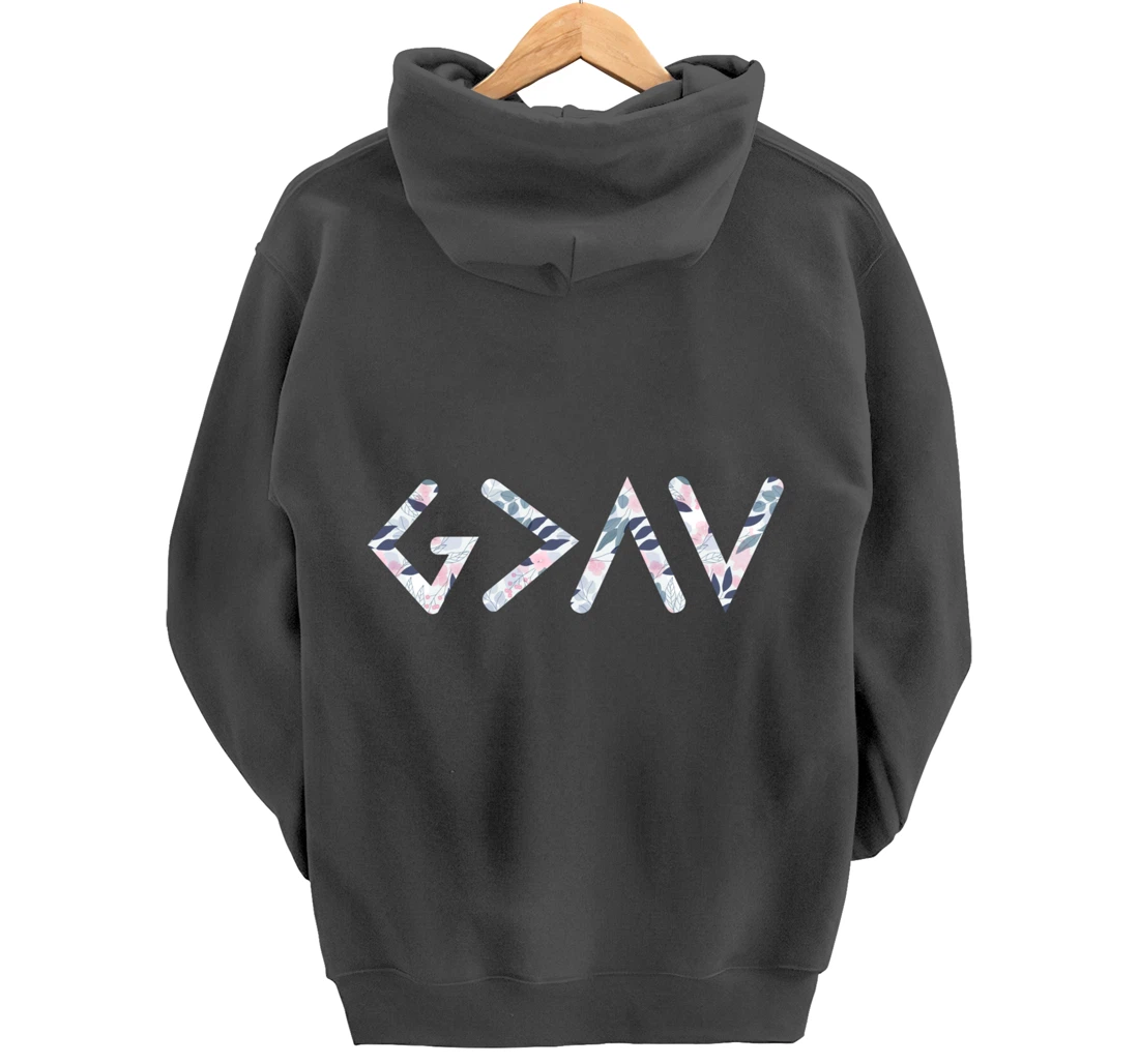 God Is Greater Than The Highs And Lows Tattoo Artist Pullover Hoodie