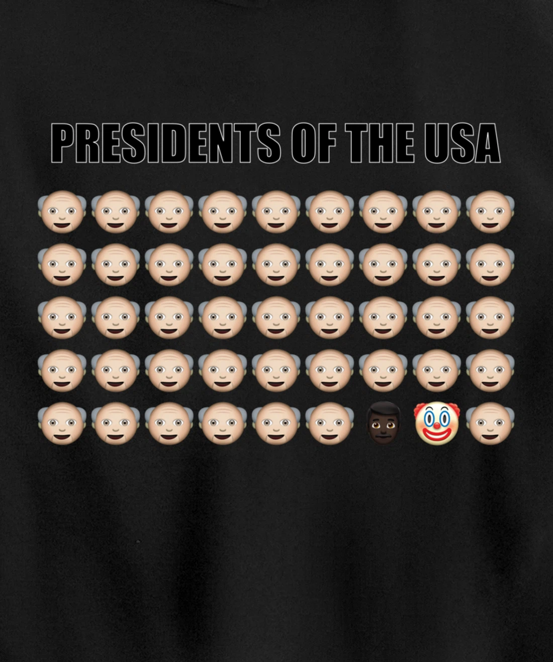 Presidents of the USA Biden 46. President Trump Clown Funny Pullover Hoodie