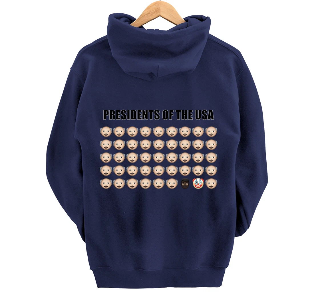 Presidents of the USA Biden 46. President Trump Clown Funny Pullover Hoodie