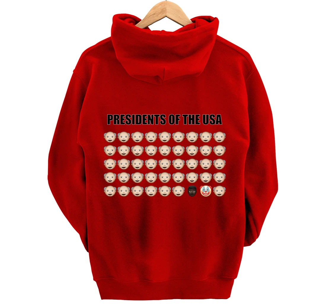 Presidents of the USA Biden 46. President Trump Clown Funny Pullover Hoodie