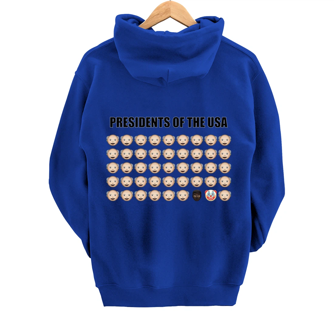Presidents of the USA Biden 46. President Trump Clown Funny Pullover Hoodie