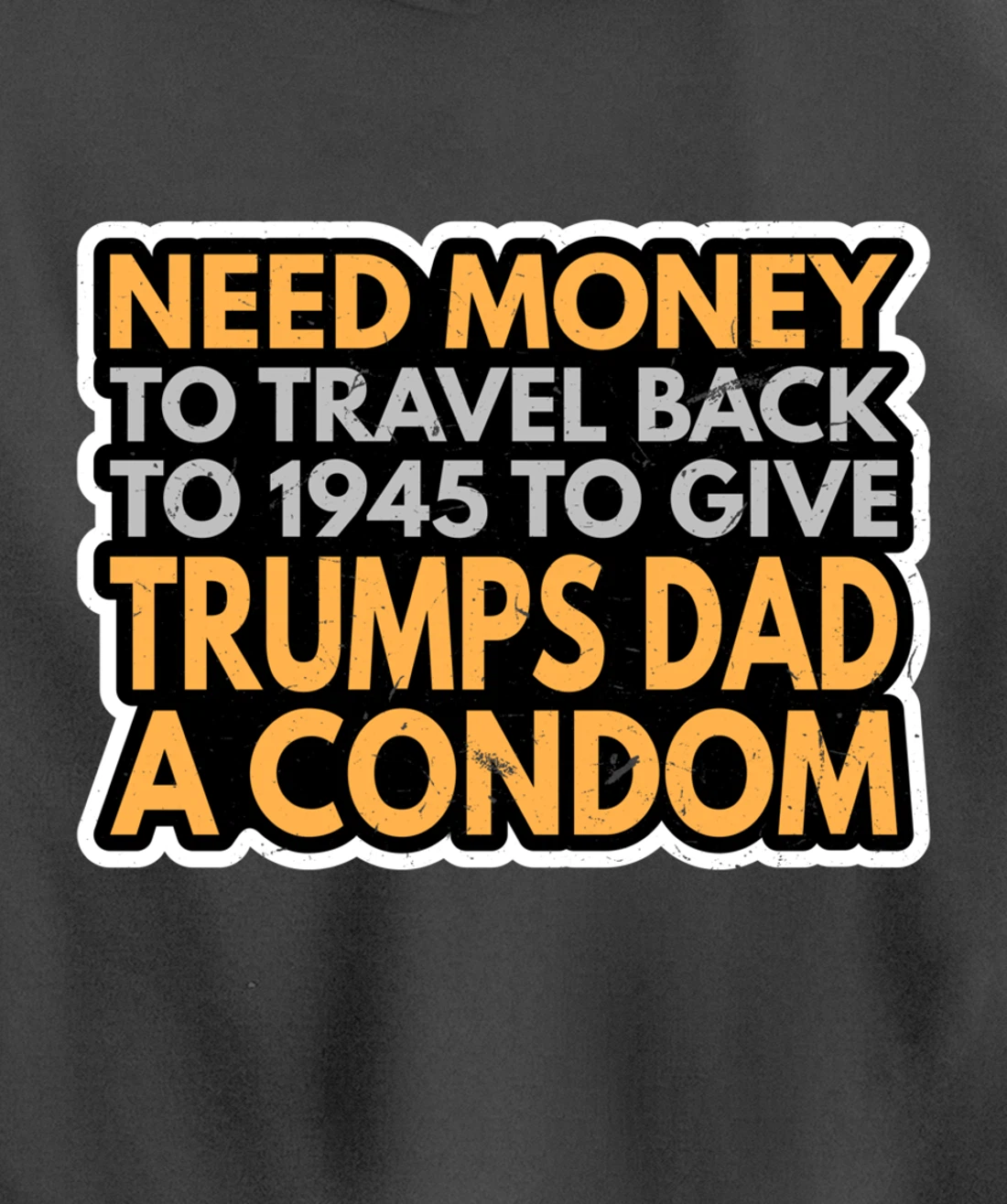 Funny Anti Trump Shirt Need Money To Travel Back 86 45 Vote Pullover Hoodie