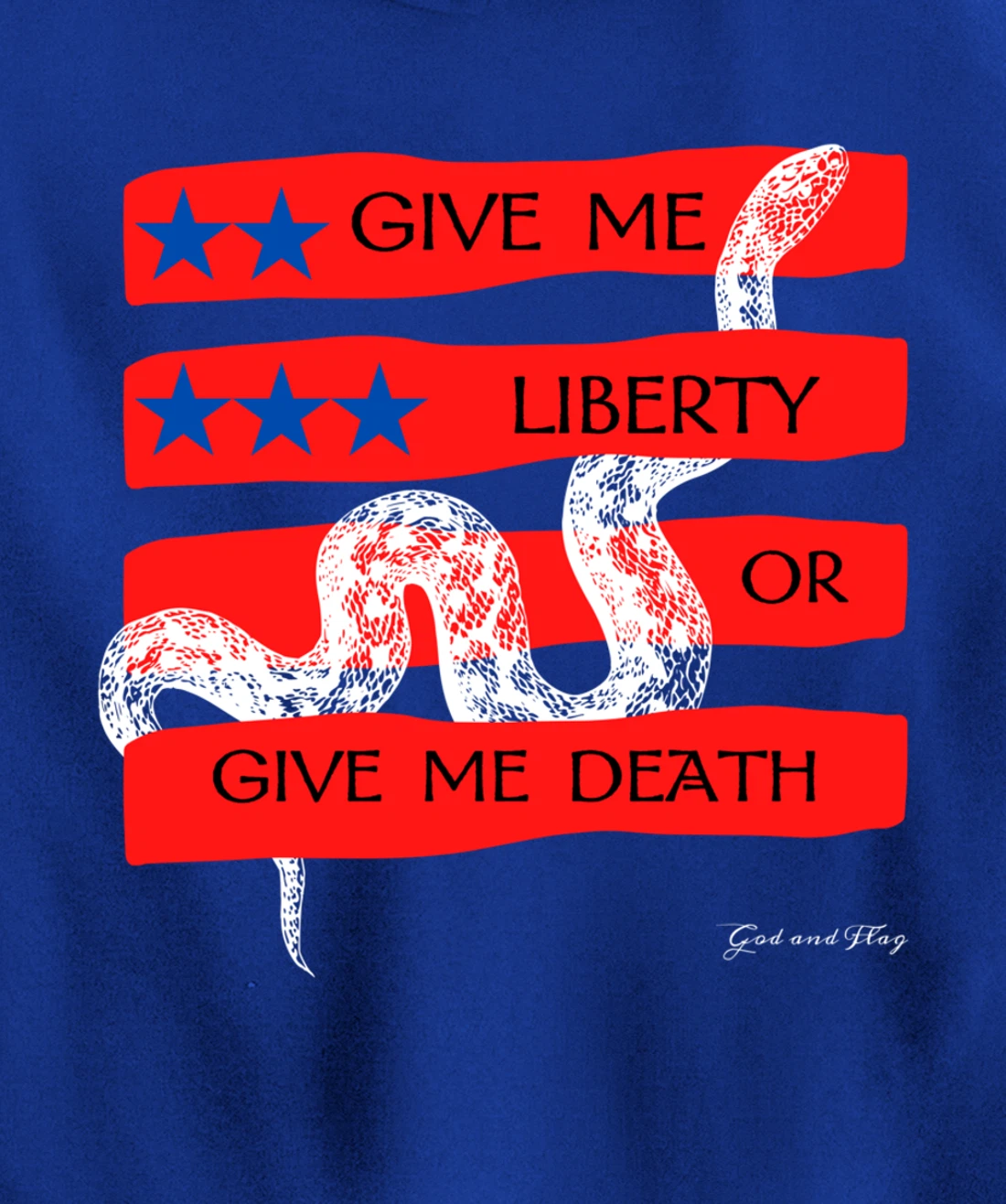 GIVE ME LIBERTY OR GIVE ME DEATH HOODIE PATRIOTIC USA TRUMP Pullover Hoodie