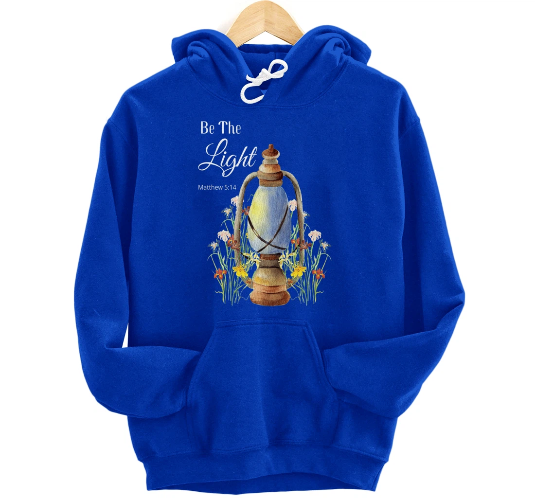 Bible Verse Christian Religion God Be The Light Wildflowers Pullover Hoodie