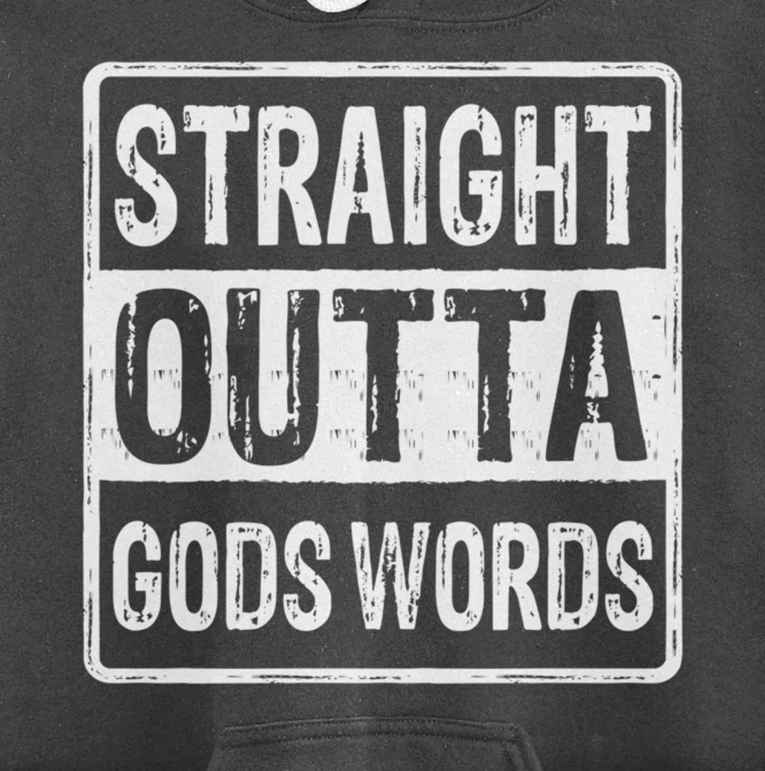 Straight Outta Gods Word John 3 16 Jesus - Christian - Lord Pullover Hoodie