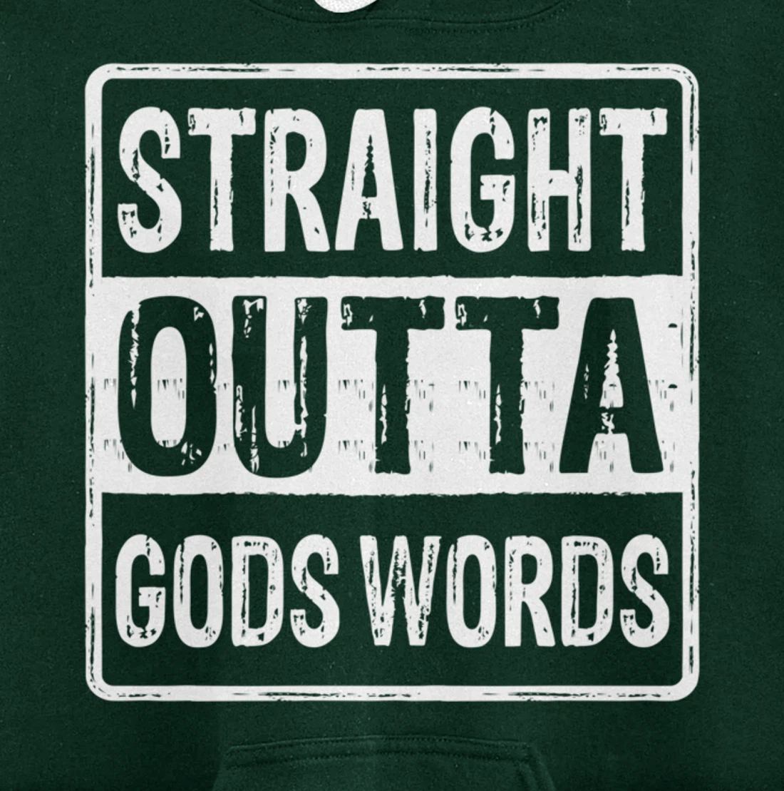 Straight Outta Gods Word John 3 16 Jesus - Christian - Lord Pullover Hoodie