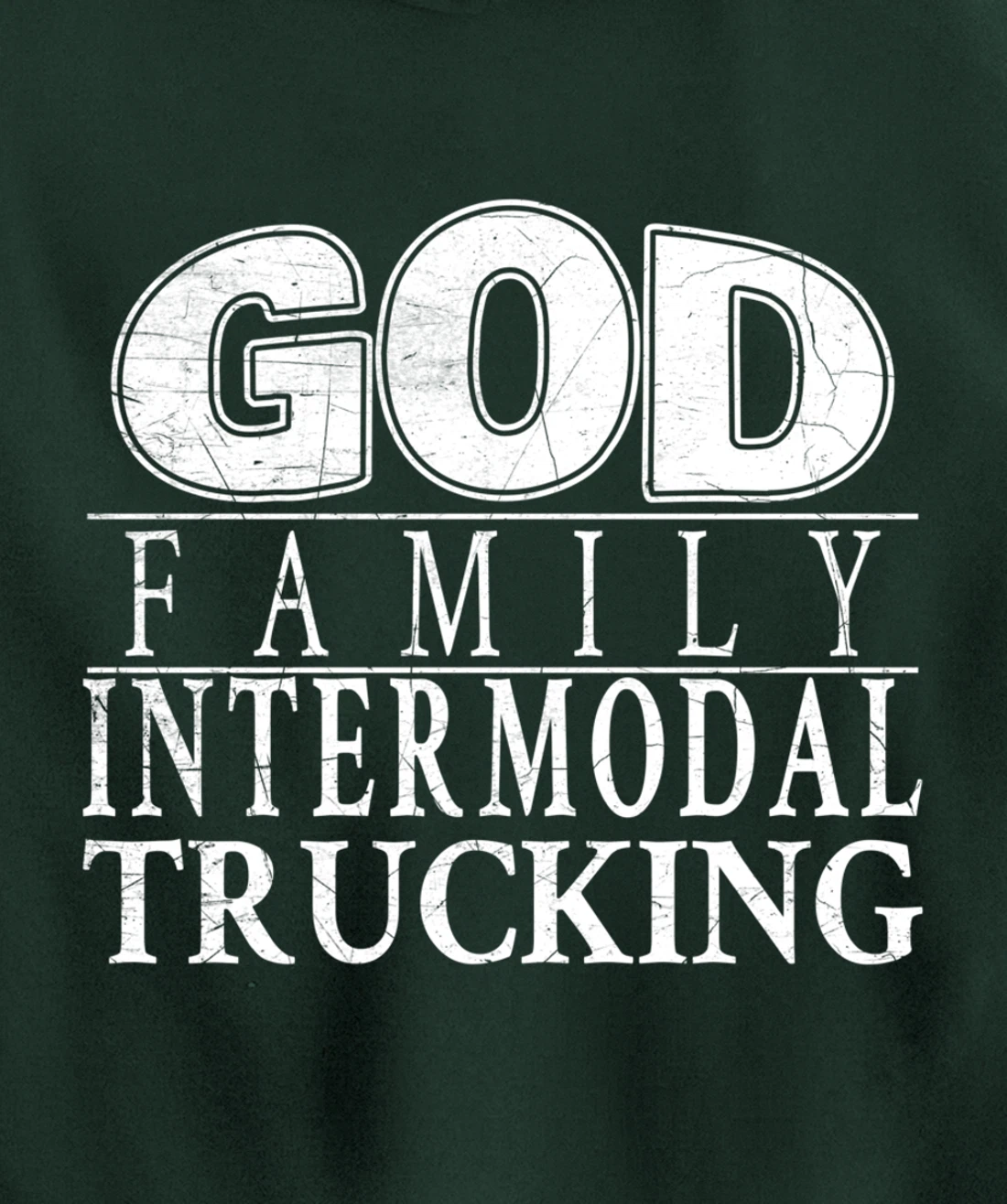 Devoted to God, Family and Intermodal Trucking Pullover Hoodie