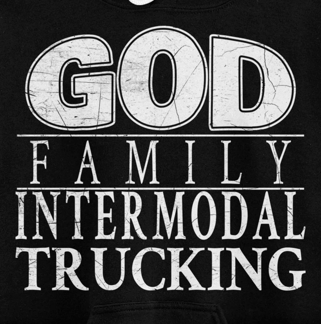 Devoted to God, Family and Intermodal Trucking Pullover Hoodie