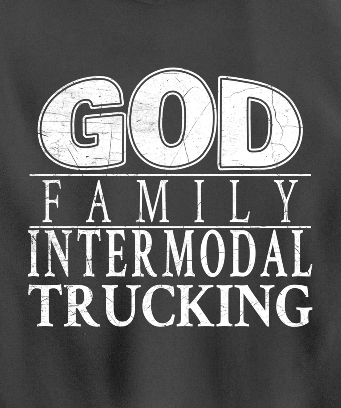 Devoted to God, Family and Intermodal Trucking Pullover Hoodie