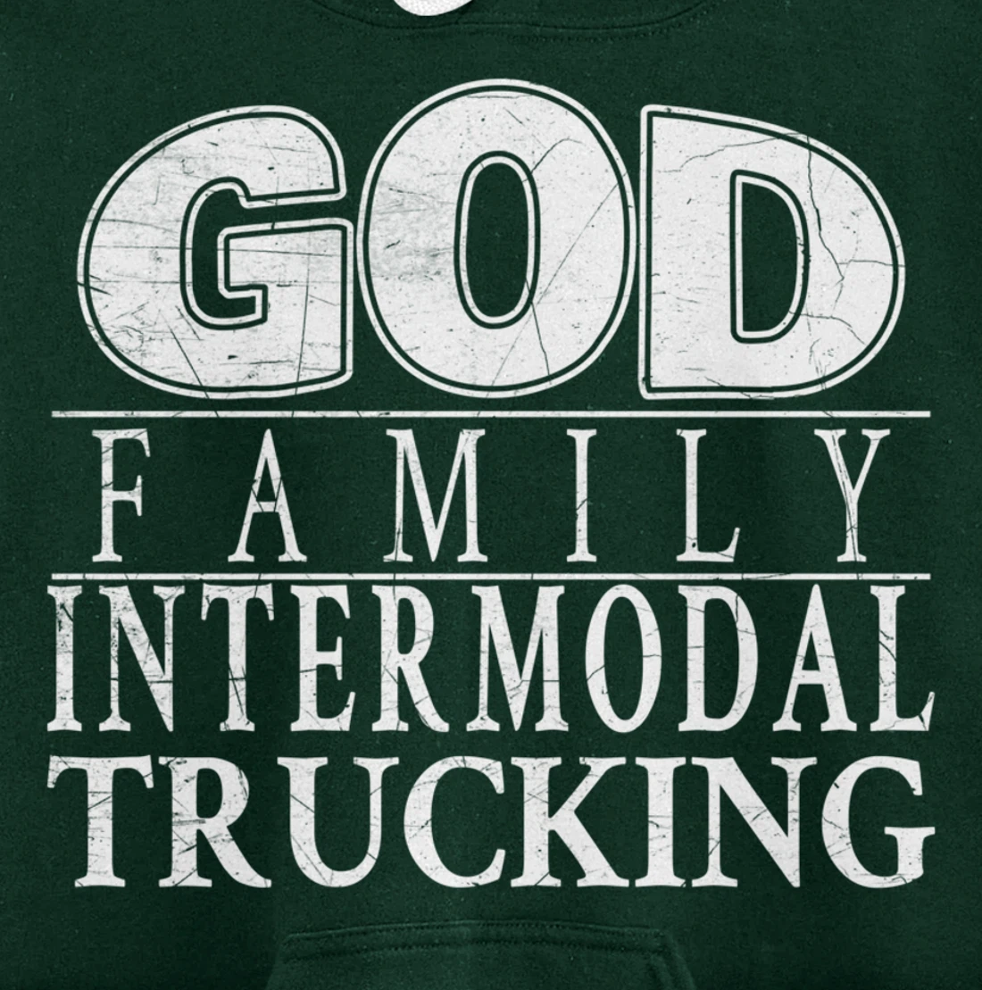 Devoted to God, Family and Intermodal Trucking Pullover Hoodie