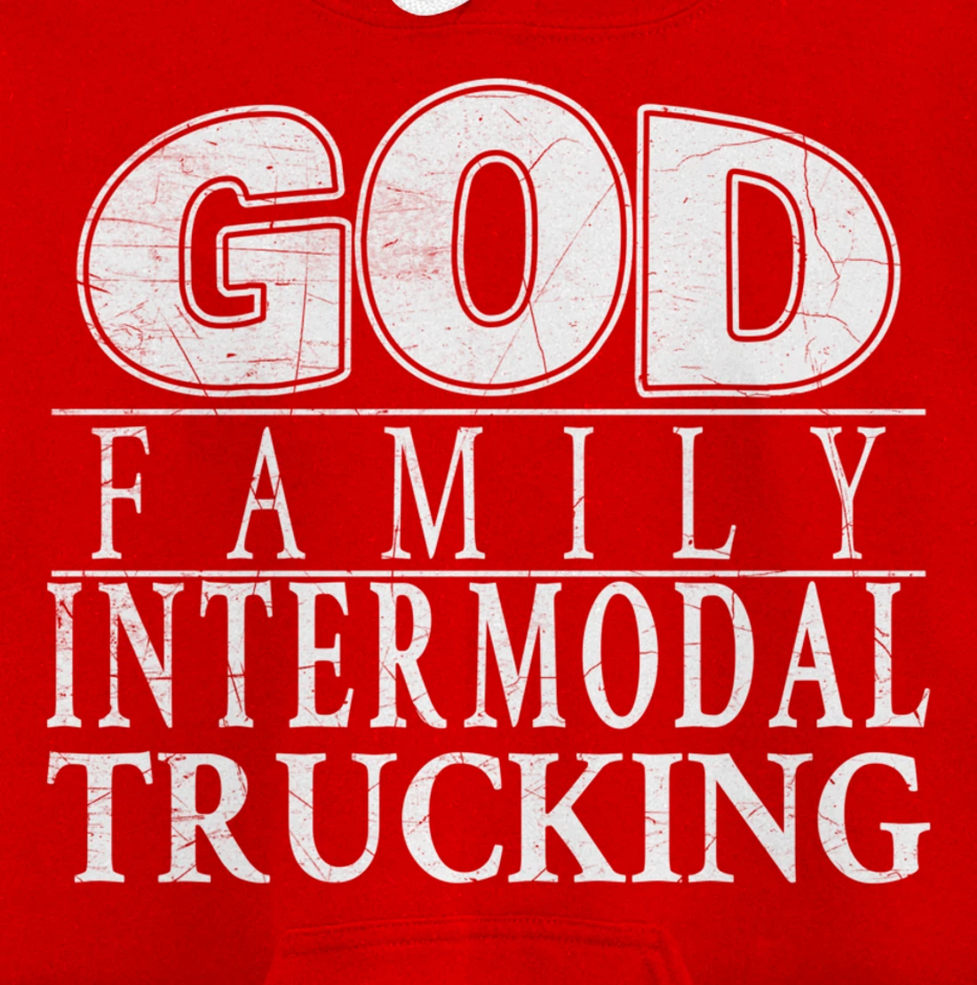 Devoted to God, Family and Intermodal Trucking Pullover Hoodie