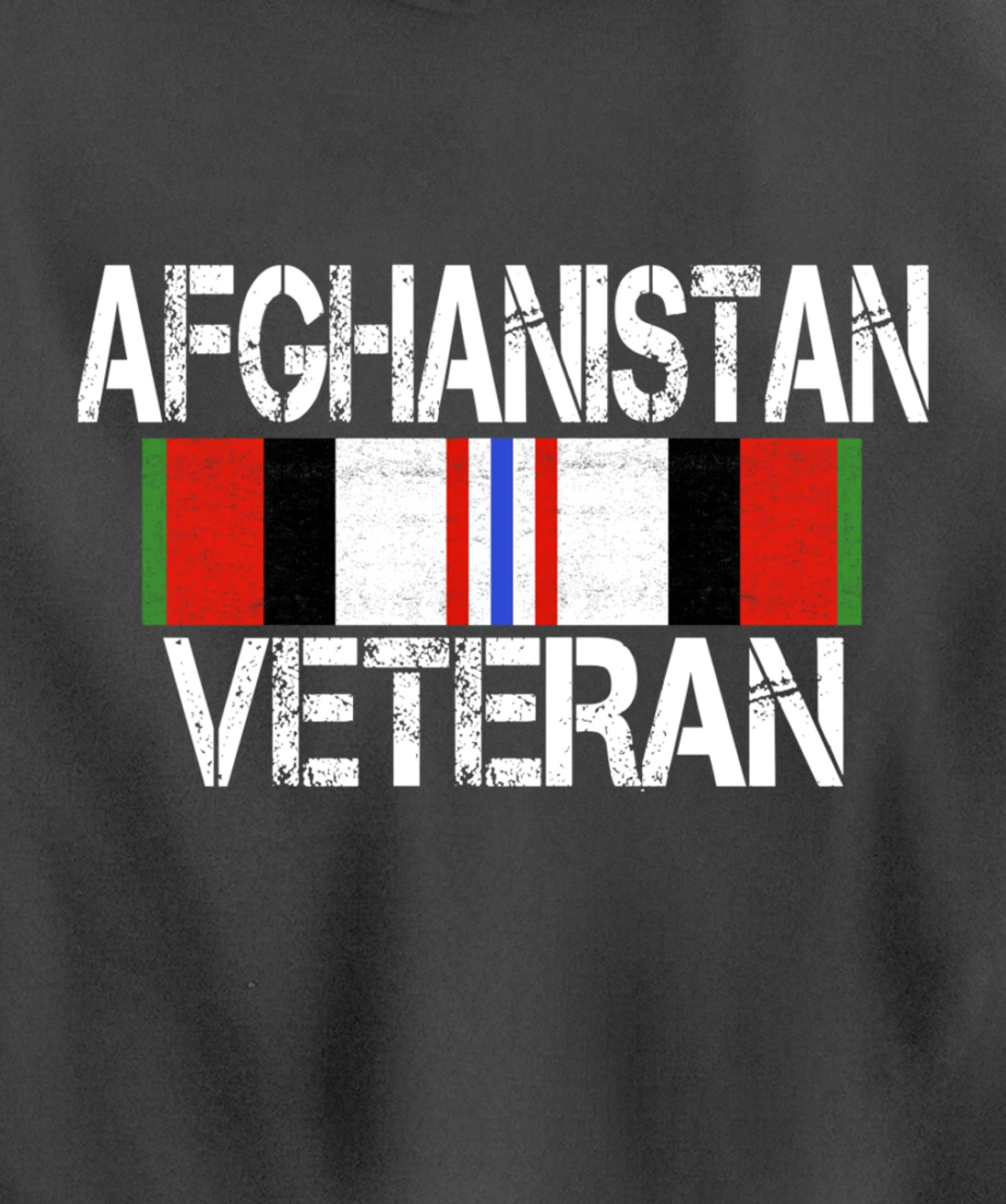 Afghanistan Veteran Ribbon - Afghan Vet Gift Pullover Hoodie