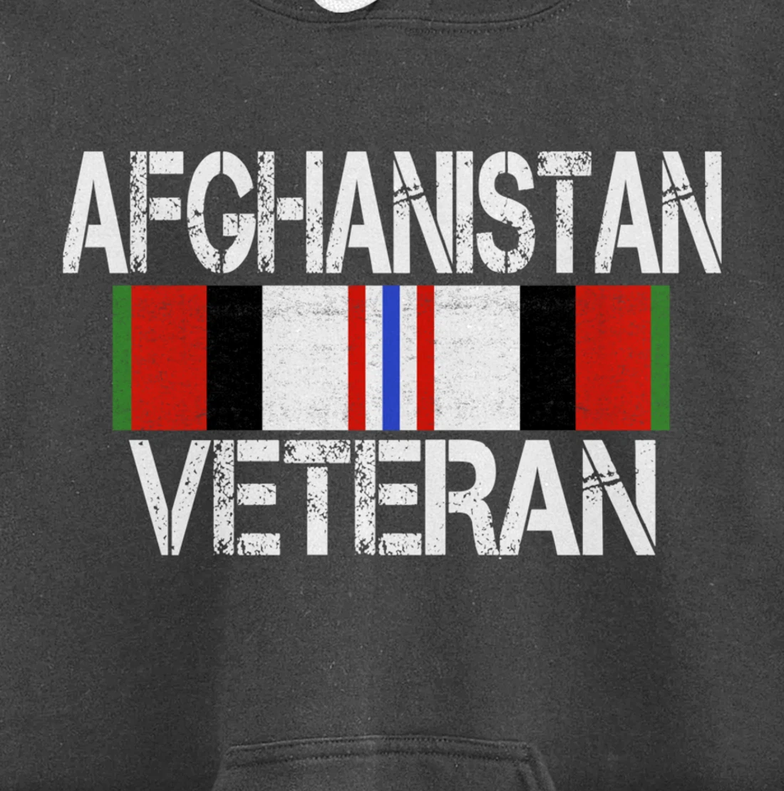 Afghanistan Veteran Ribbon - Afghan Vet Gift Pullover Hoodie