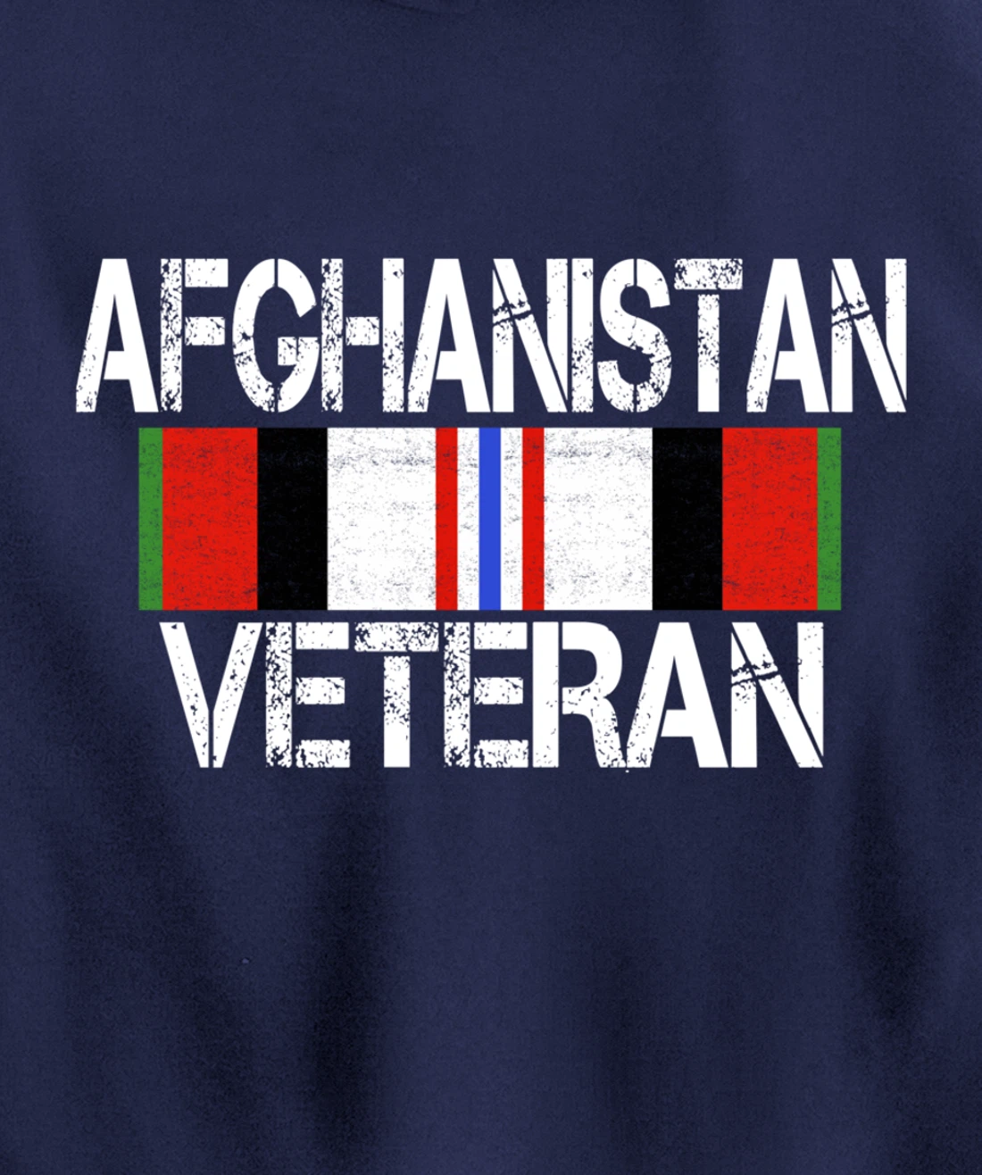 Afghanistan Veteran Ribbon - Afghan Vet Gift Pullover Hoodie