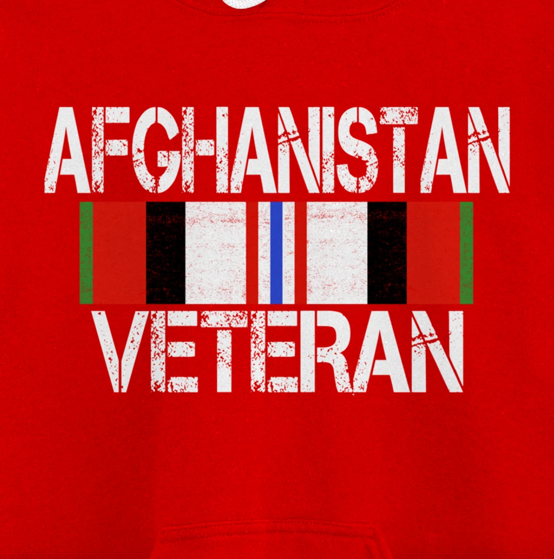 Afghanistan Veteran Ribbon - Afghan Vet Gift Pullover Hoodie