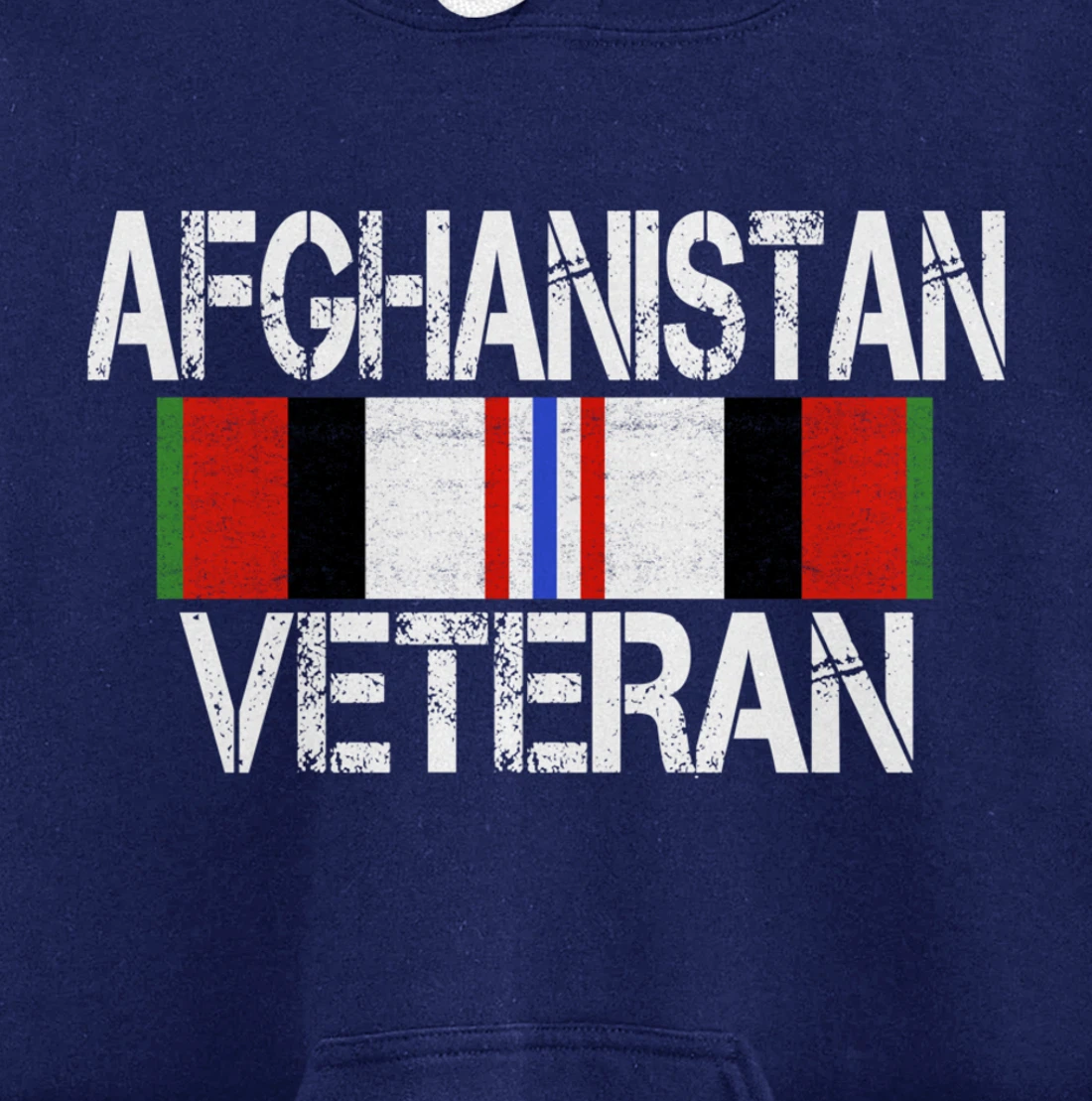 Afghanistan Veteran Ribbon - Afghan Vet Gift Pullover Hoodie