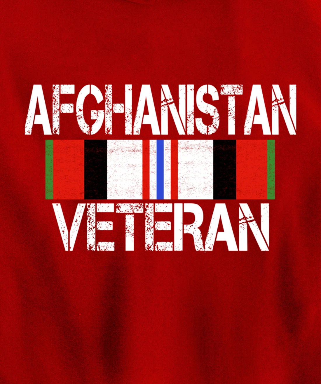 Afghanistan Veteran Ribbon - Afghan Vet Gift Pullover Hoodie