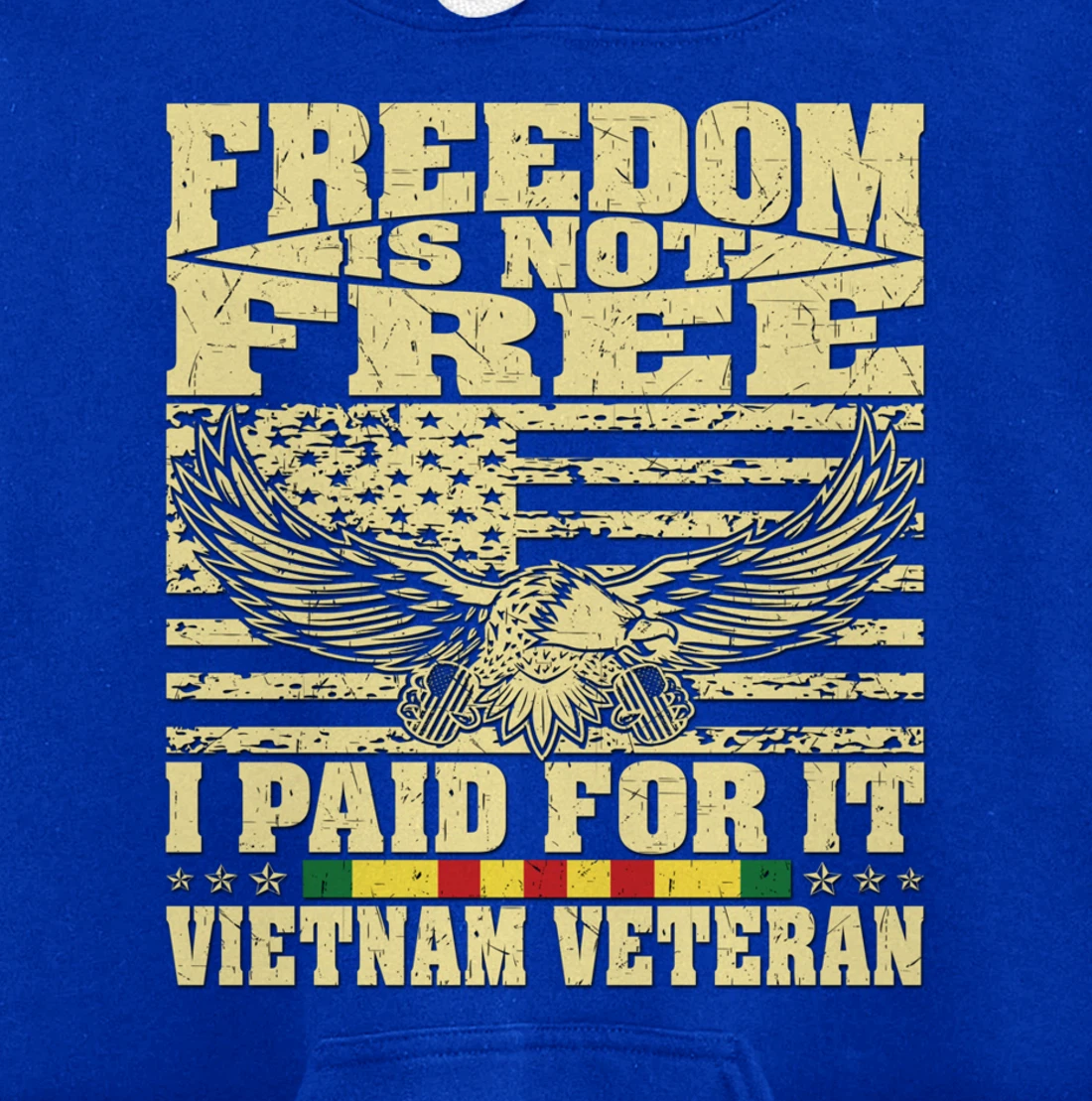 Freedom Is Not Free I Paid For It - Proud Vietnam Veteran Pullover Hoodie