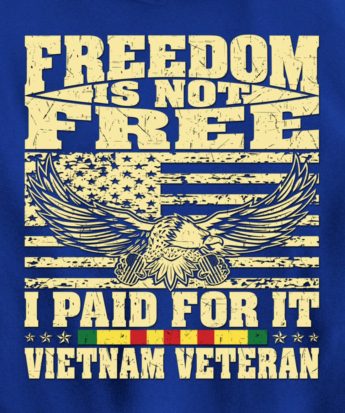 Freedom Is Not Free I Paid For It - Proud Vietnam Veteran Pullover Hoodie