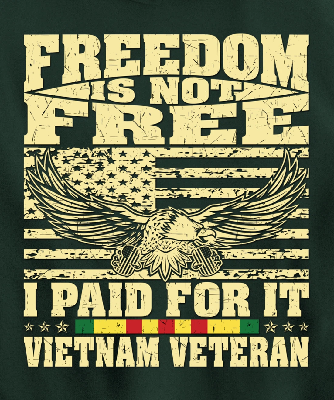 Freedom Is Not Free I Paid For It - Proud Vietnam Veteran Pullover Hoodie