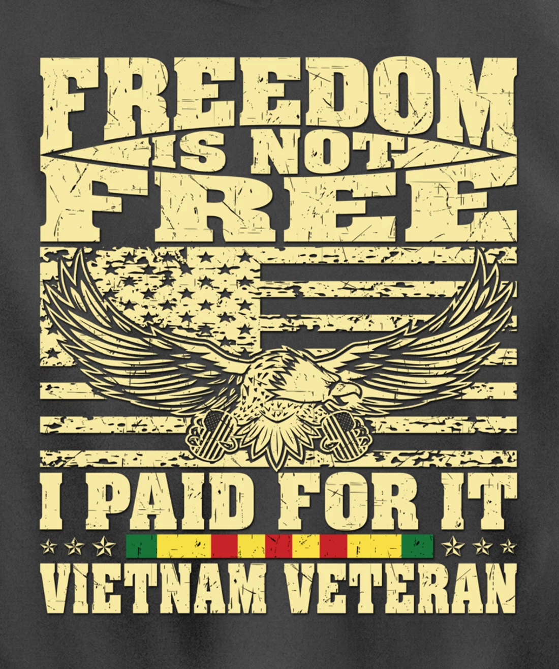 Freedom Is Not Free I Paid For It - Proud Vietnam Veteran Pullover Hoodie