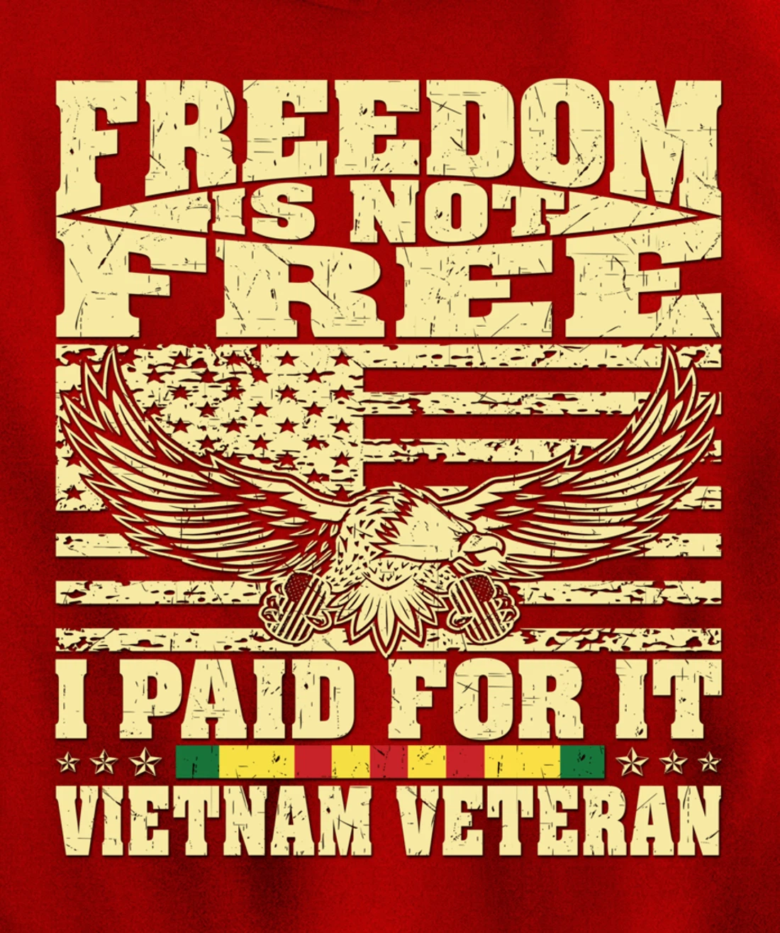 Freedom Is Not Free I Paid For It - Proud Vietnam Veteran Pullover Hoodie