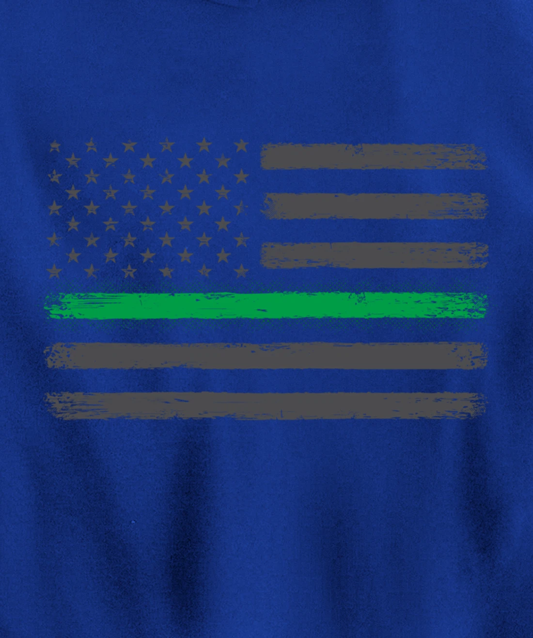 Thin Green Line Flag Proud Veterans Gift Support Military Pullover Hoodie
