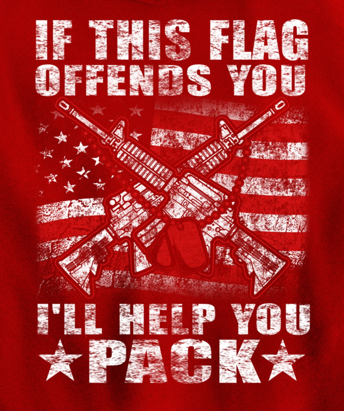 If This Flag Offends You Proud American Veteran Gift Pullover Hoodie