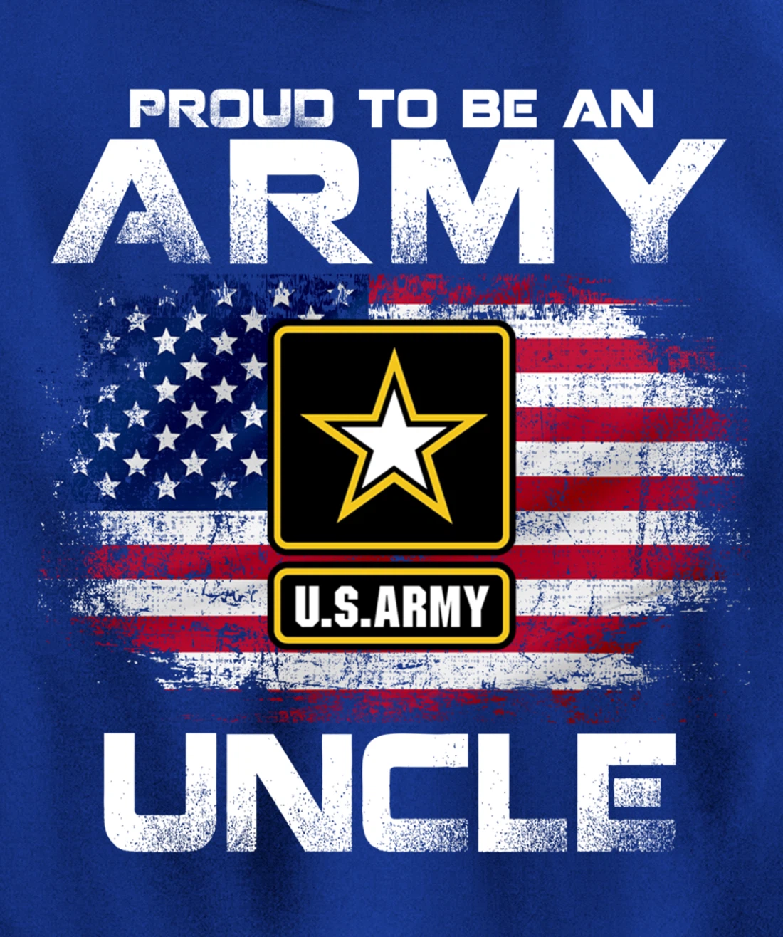 Proud To Be An Army Uncle With American Flag Gift Veteran Pullover Hoodie