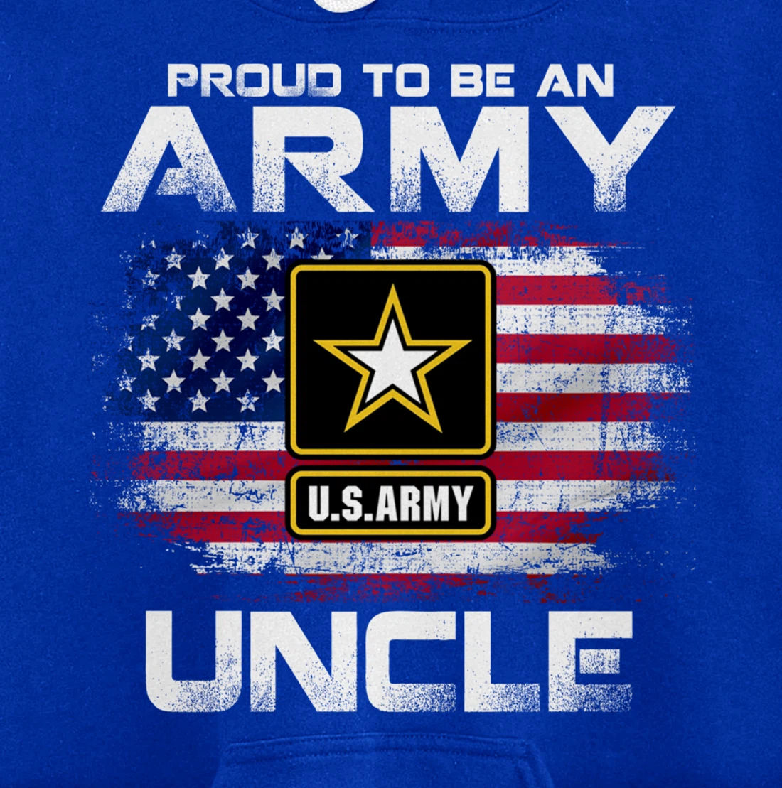 Proud To Be An Army Uncle With American Flag Gift Veteran Pullover Hoodie