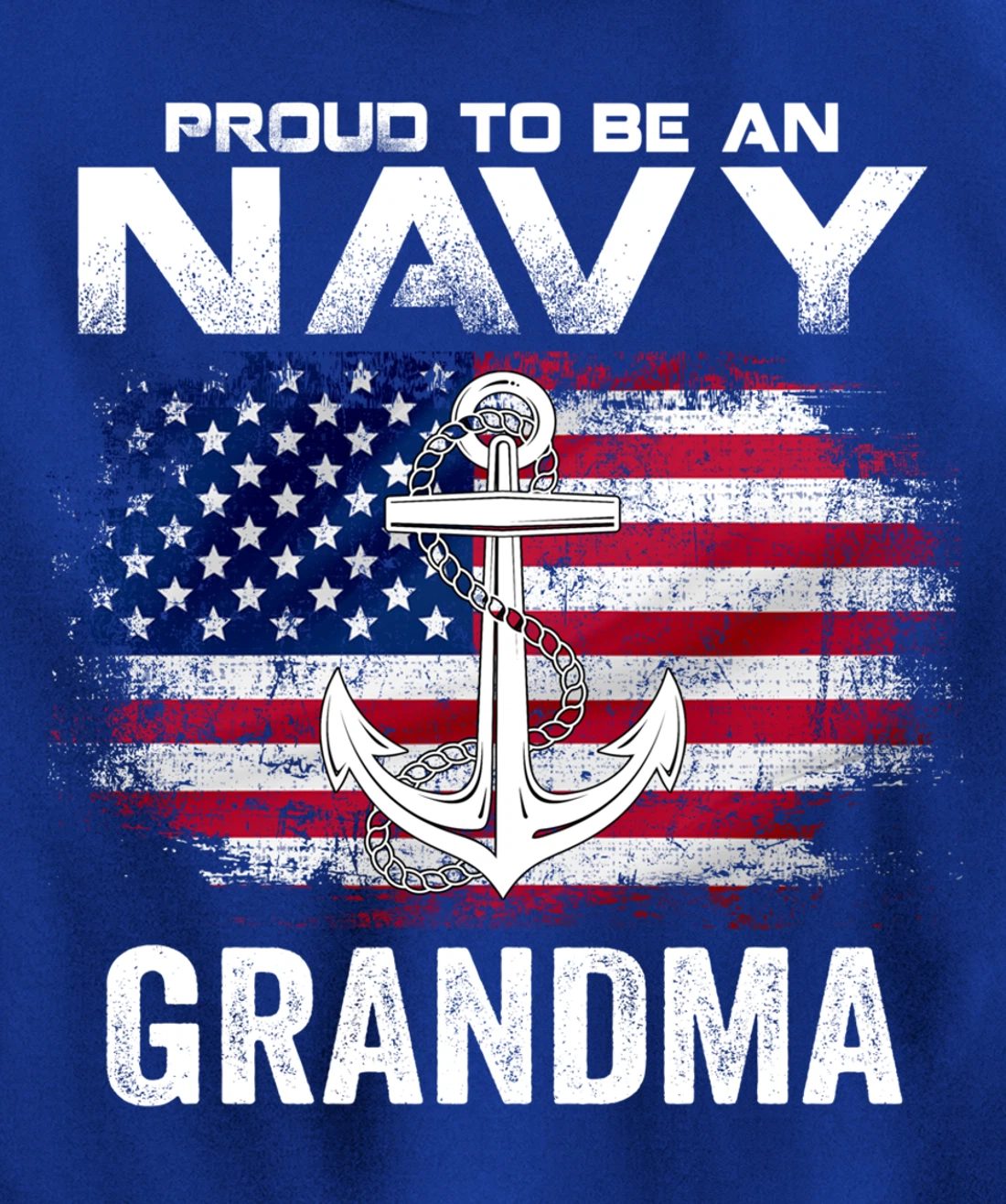 Proud To Be An Navy Grandma With American Flag Gift Veteran Pullover Hoodie