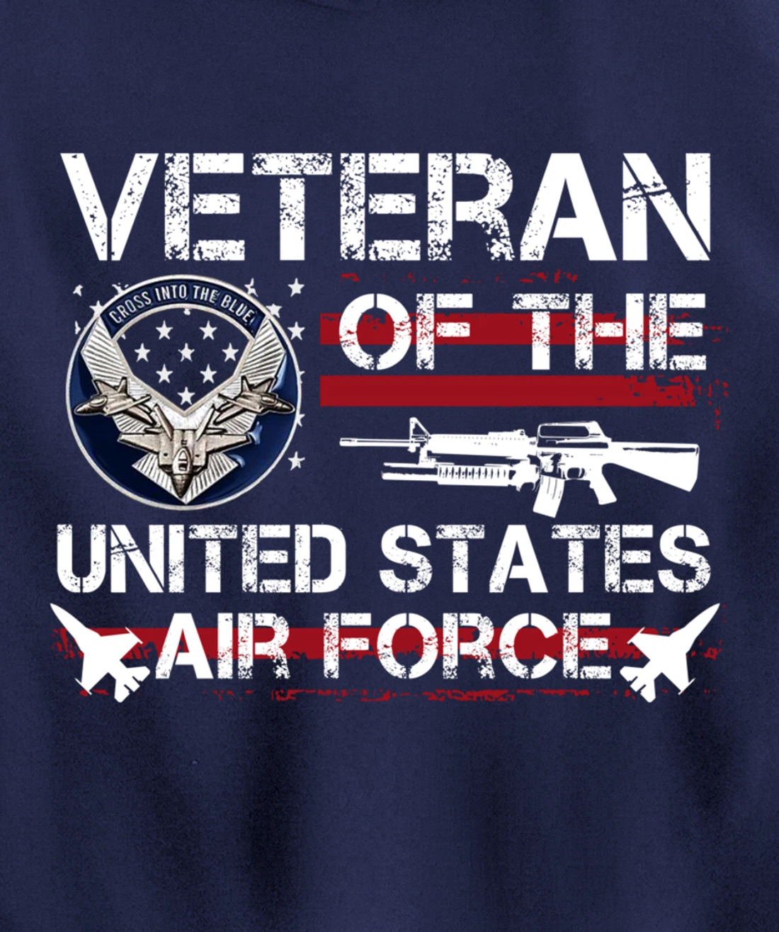 Veteran Of United States Air Force July 4th Patriotic Gift Pullover Hoodie