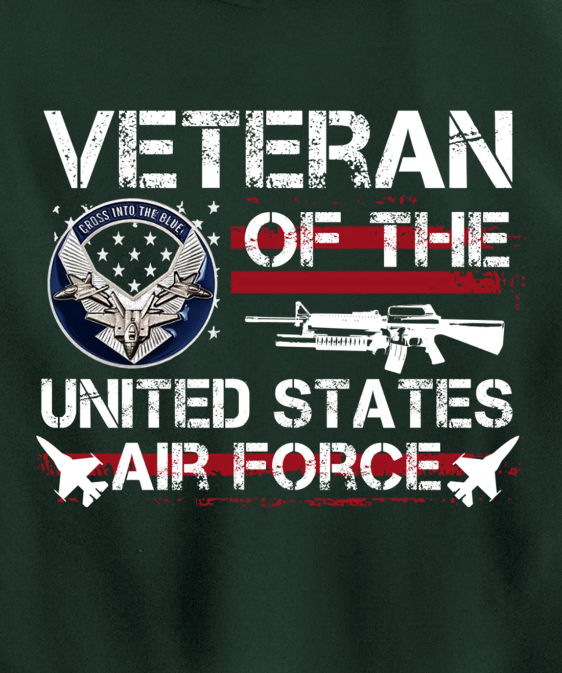 Veteran Of United States Air Force July 4th Patriotic Gift Pullover Hoodie