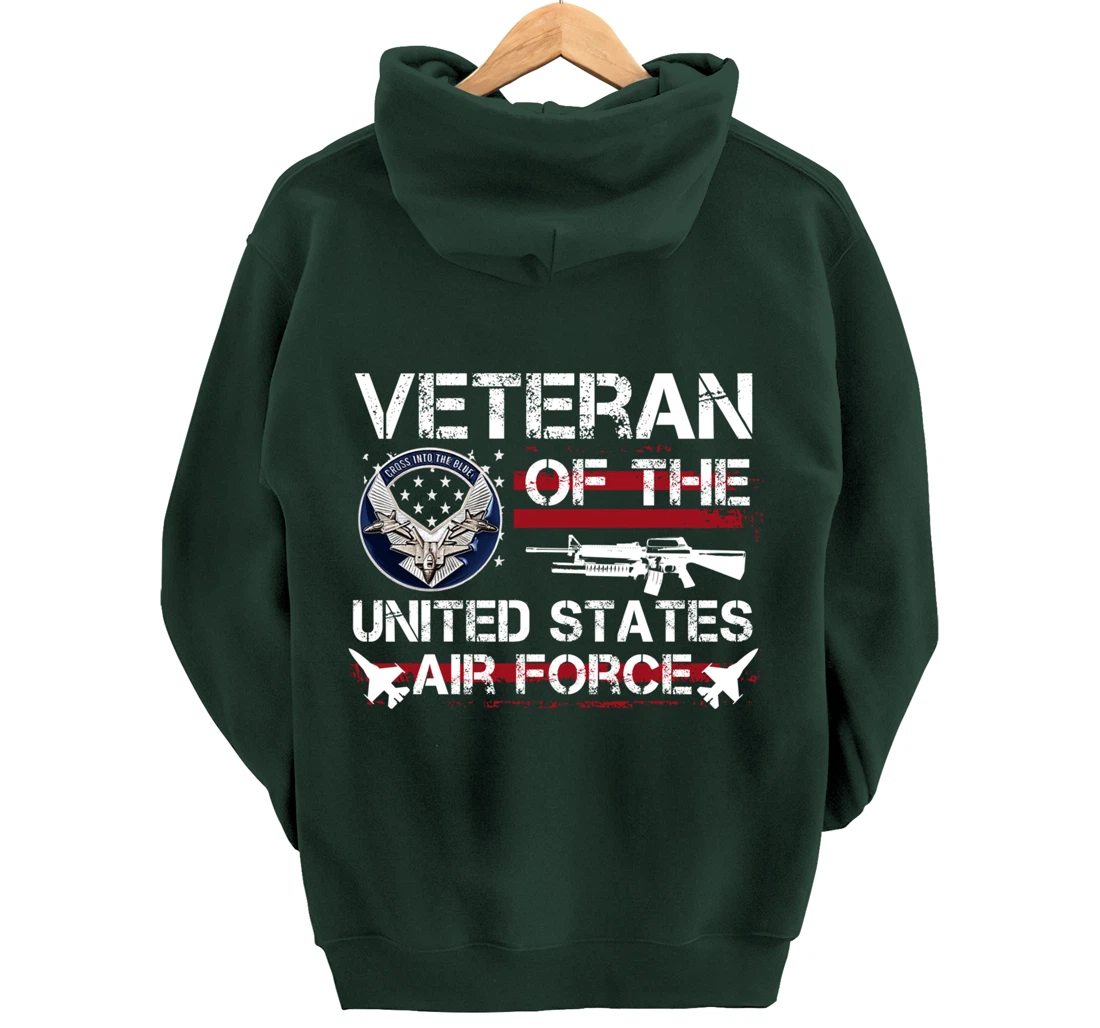 Veteran Of United States Air Force July 4th Patriotic Gift Pullover Hoodie