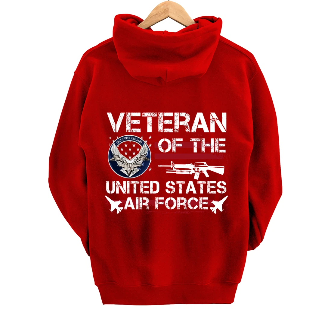Veteran Of United States Air Force July 4th Patriotic Gift Pullover Hoodie