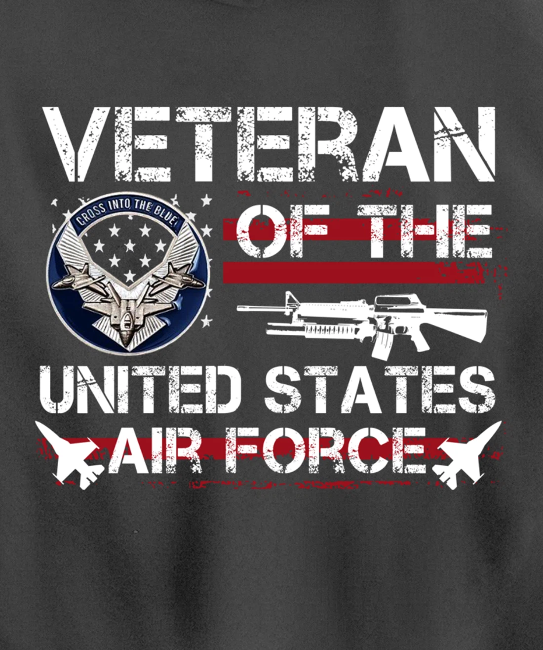 Veteran Of United States Air Force July 4th Patriotic Gift Pullover Hoodie