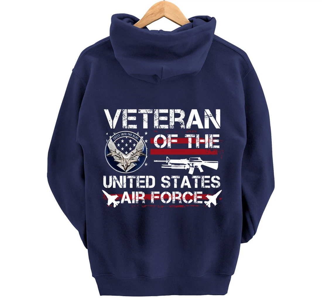 Veteran Of United States Air Force July 4th Patriotic Gift Pullover Hoodie
