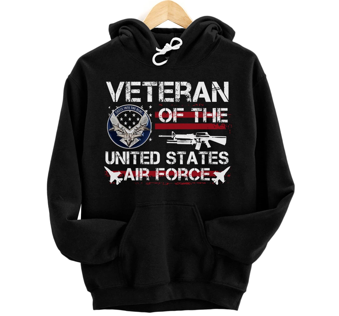 Veteran Of United States Air Force July 4th Patriotic Gift Pullover Hoodie