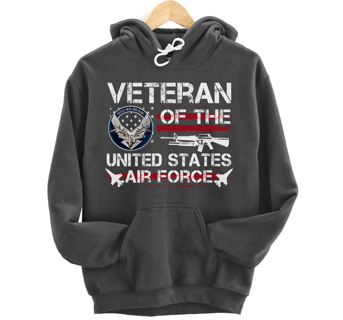Veteran Of United States Air Force July 4th Patriotic Gift Pullover Hoodie