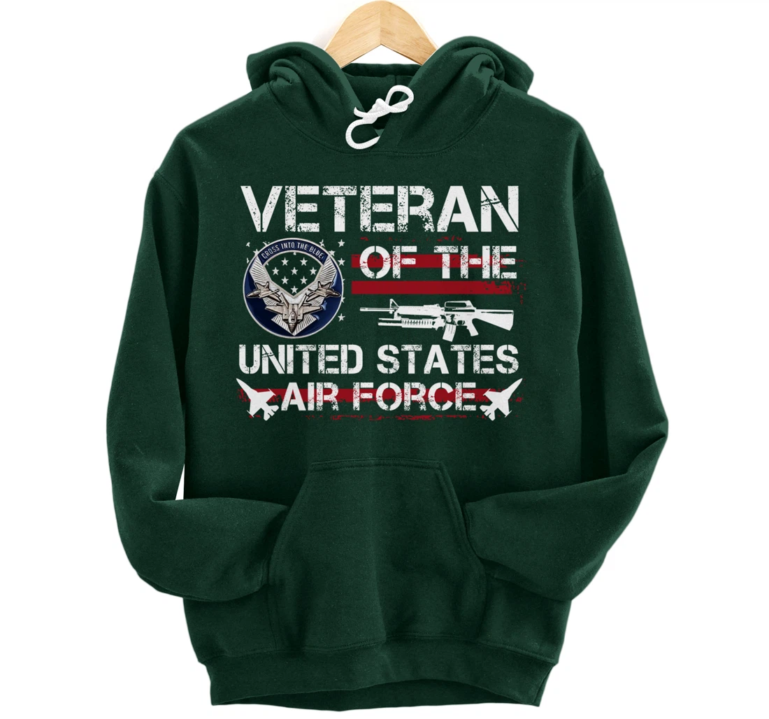 Veteran Of United States Air Force July 4th Patriotic Gift Pullover Hoodie