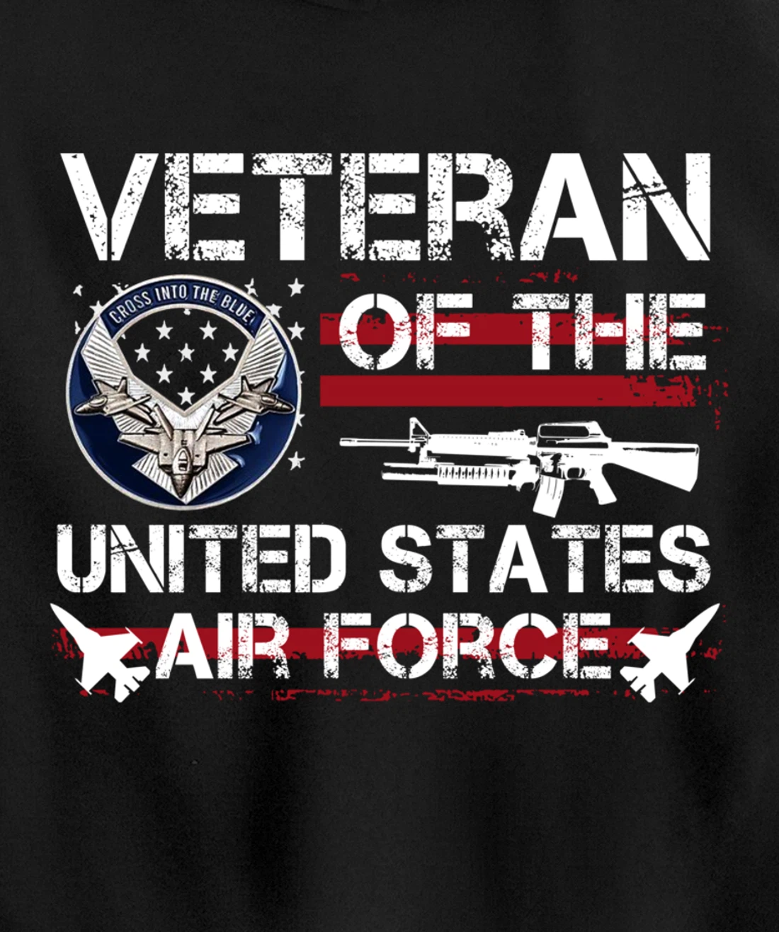 Veteran Of United States Air Force July 4th Patriotic Gift Pullover Hoodie