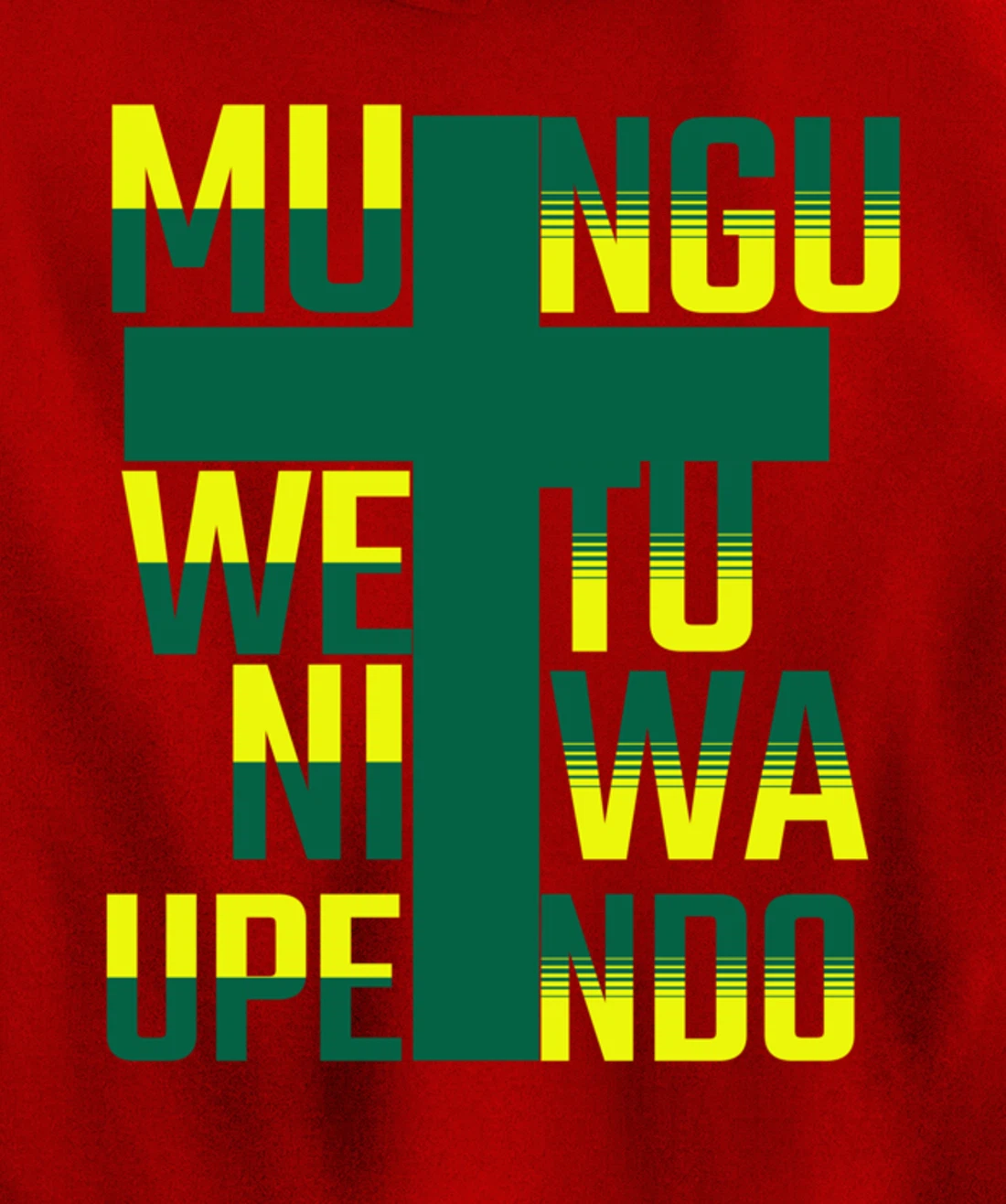 Mungu wetu ni wa Upendo in Swahili Language God is Love Pullover Hoodie