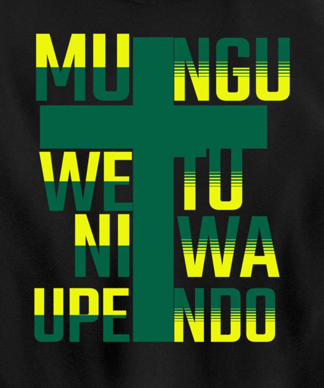 Mungu wetu ni wa Upendo in Swahili Language God is Love Pullover Hoodie