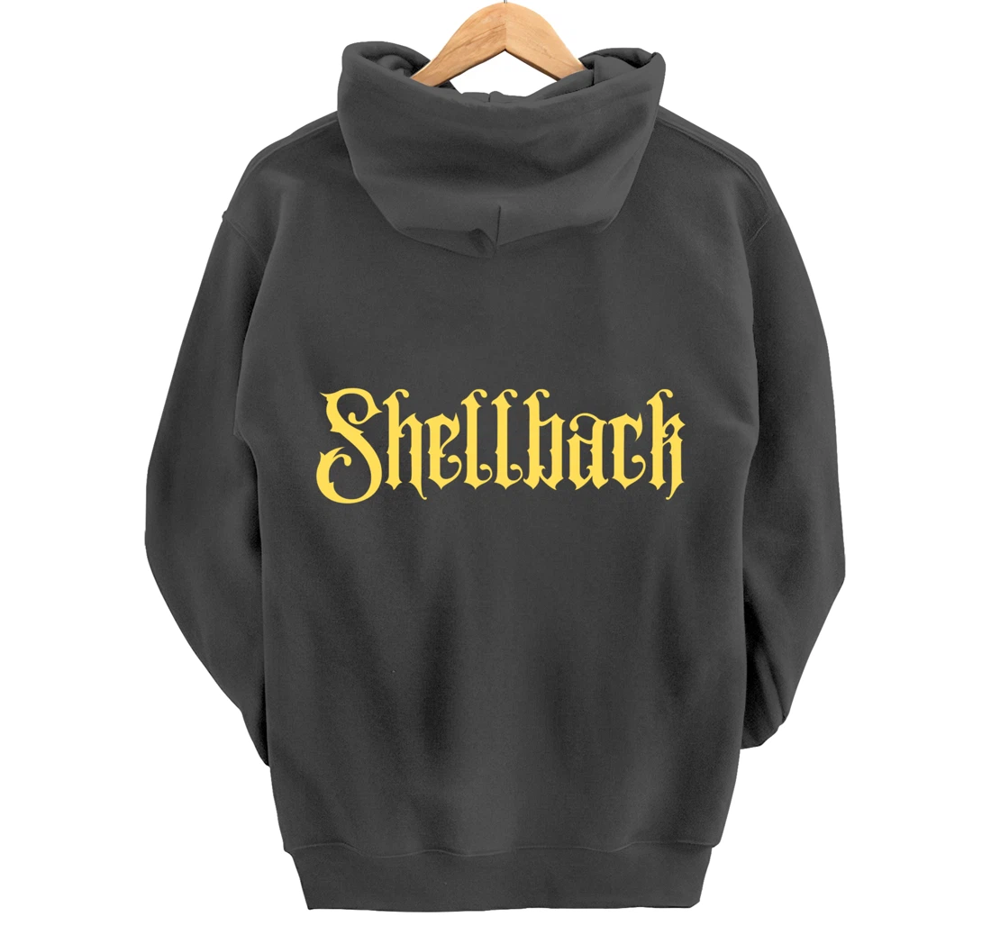 Crusty Shellback Proud American Navy Veteran Pullover Hoodie